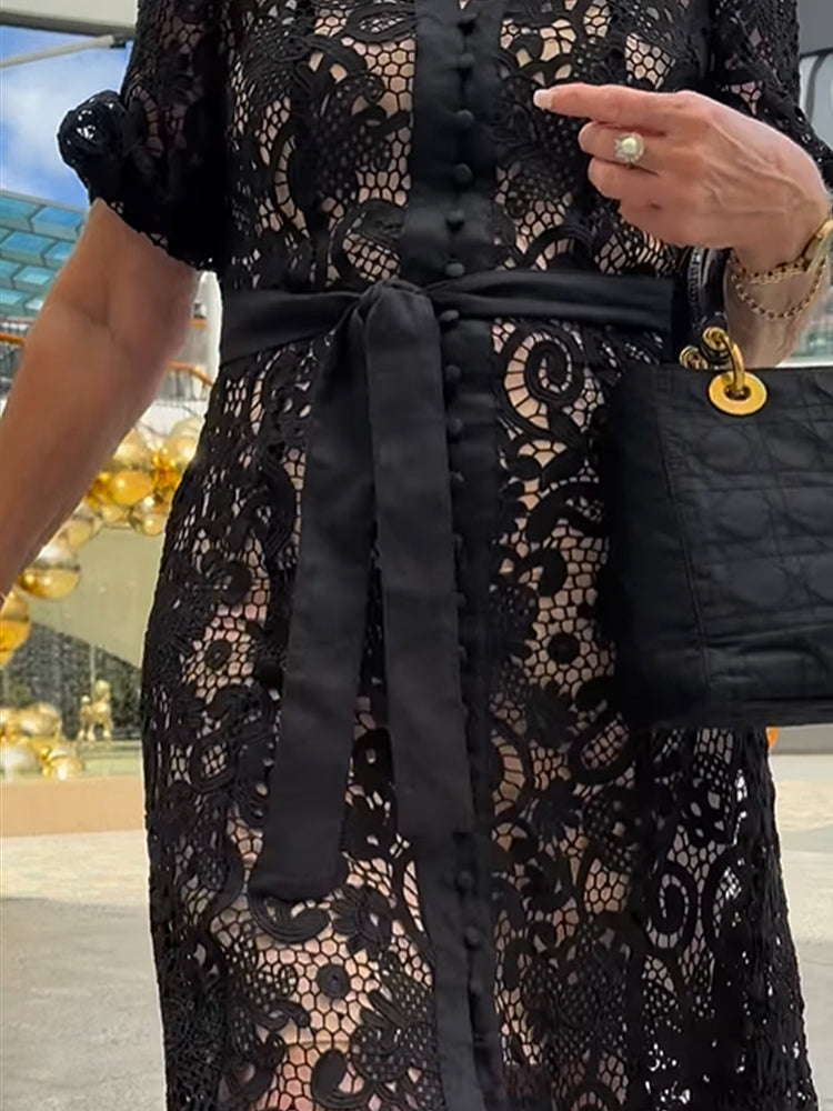 Charlotte | Timeless Lace Maxi Dress