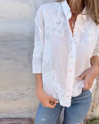 Talia | Classic Buttoned Blouse
